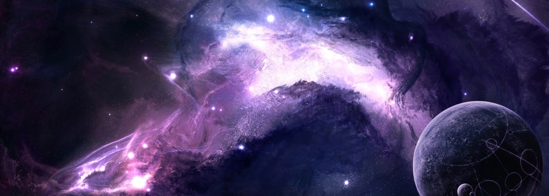 Main purple space and nebula 1366x768