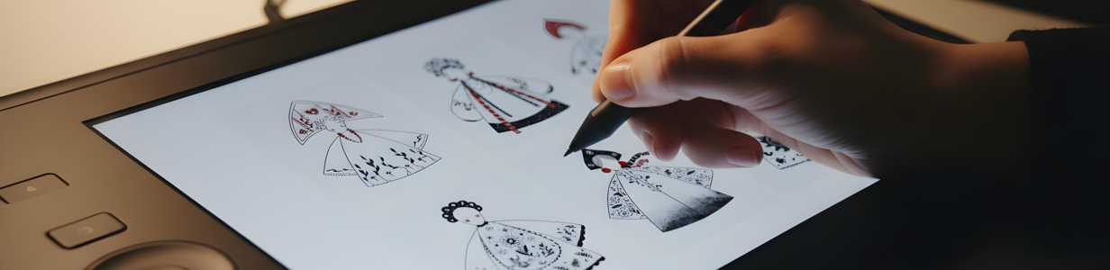 Main freepik edit a womans hand drawing on a graphic tablet with a d