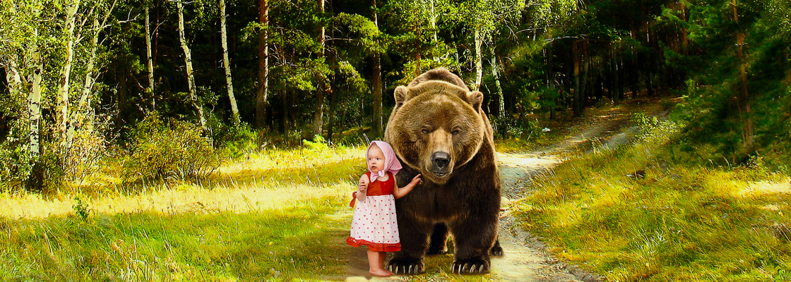Main girl and bear